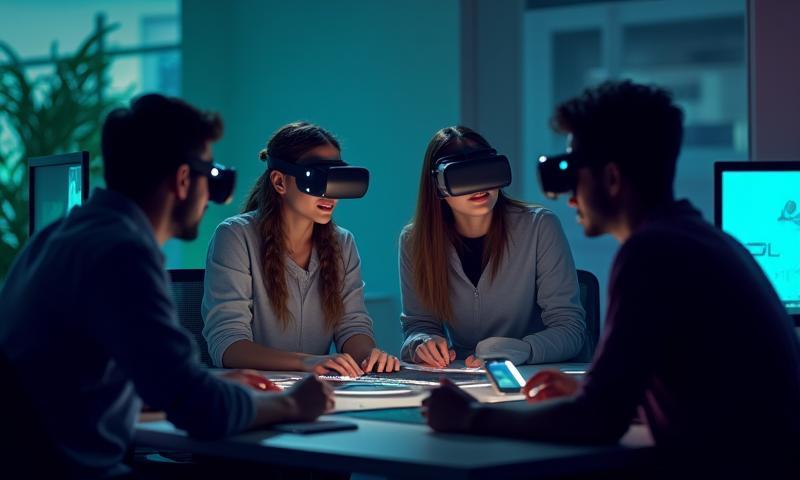 Ilustrasi tim Nusantara Gaming Studio sedang membuat game, preview gameplay dan developer tools